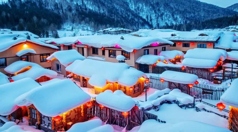 China Snow Town